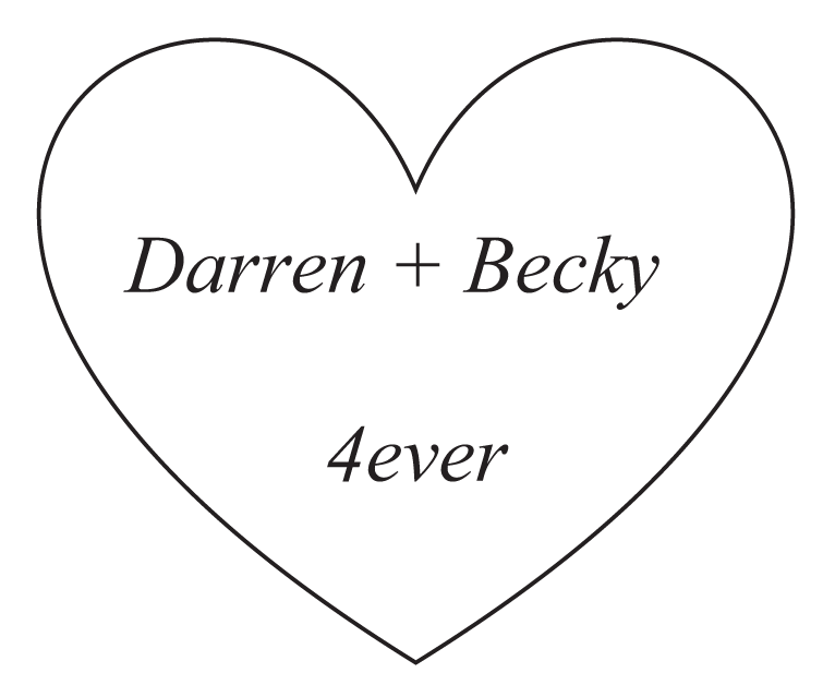 Darren and Becky 4ever