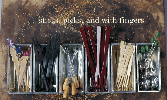 Sticks, picks, and with fingers