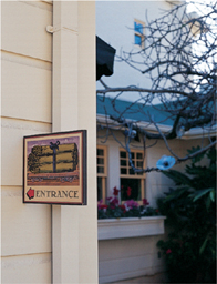 The restaurant sign