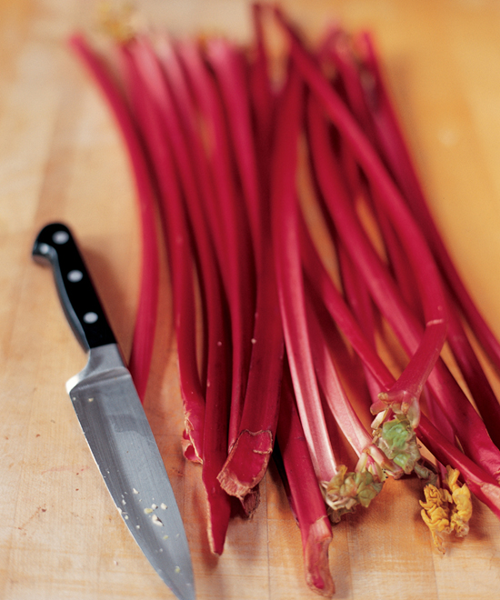 Rhubarb stalks