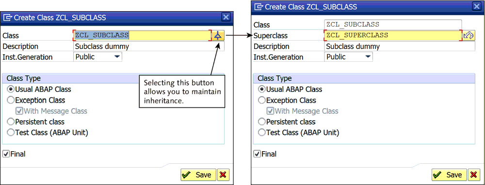 Maintaining Superclass Details in Class Builder