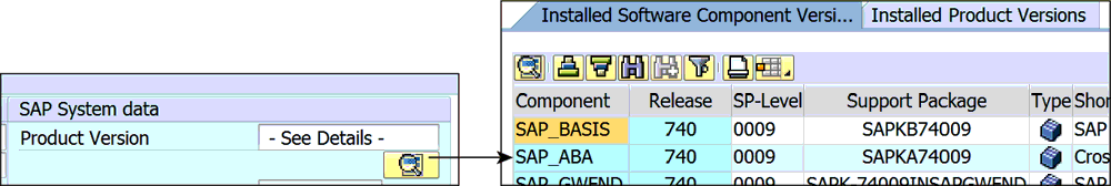 SAP Product Version