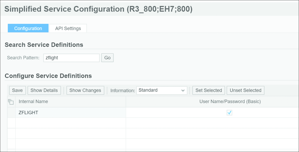 Simplified Service Configuration