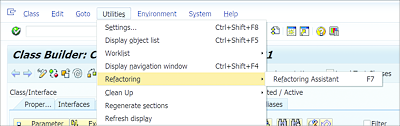 Refactoring Assistant Menu Path