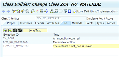 Maintaining Exception ID and Text