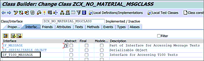 IF_T100_MESSAGE Interface Added to Message Class