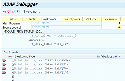 Breakpoints ViewBreakpointsview