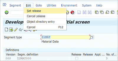 Releasing Segment