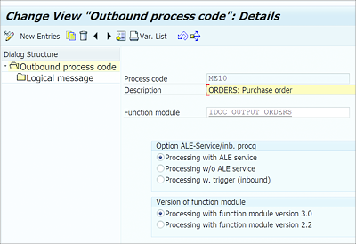 Outbound Process Code