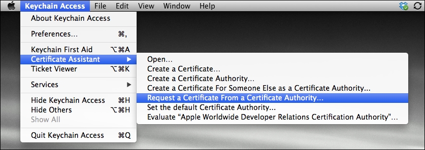 Time for action – obtaining the iOS developer certificate