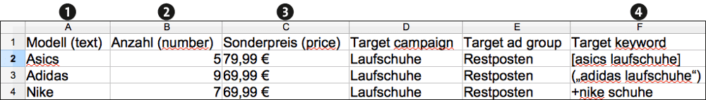 Daten-Feed in Excel erstellen