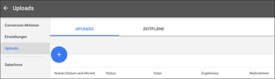 Einen neuen Daten-Import bzw. Upload anstoßen