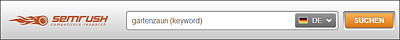 Start der Keyword-Recherche bei SEMrusch