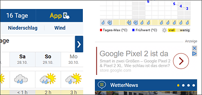 Responsive-Anzeige zum Smartphone »Pixel 2« als Textanzeige