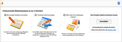Ihr Analytics-Konto ist nach wenigen Schritten einsatzbereit.