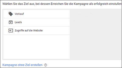 Google will die Kampagnen über Ziele automatisiert erstellen. 