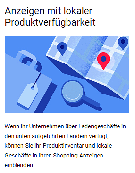 Anzeigen mit lokaler Verfügbarkeit im Merchant Center starten