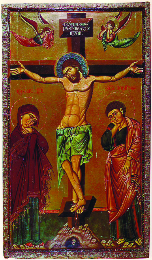 7-13 Crucifixion_Icon Sinai 13th Century (Color)