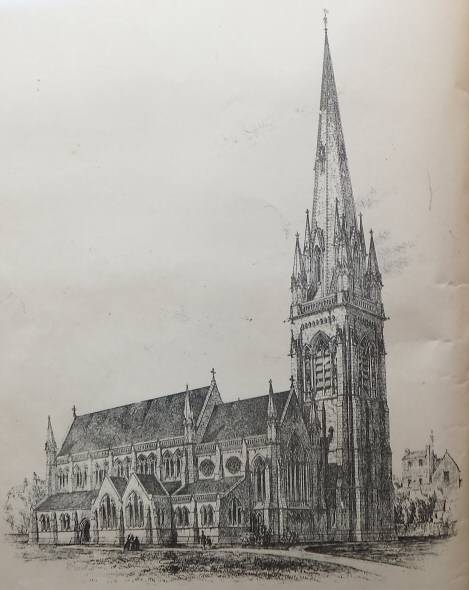 The New Church of St. Mary Abbotts, Kensington, 1872. The Venerable Archdeacon Sinclair, Vicar