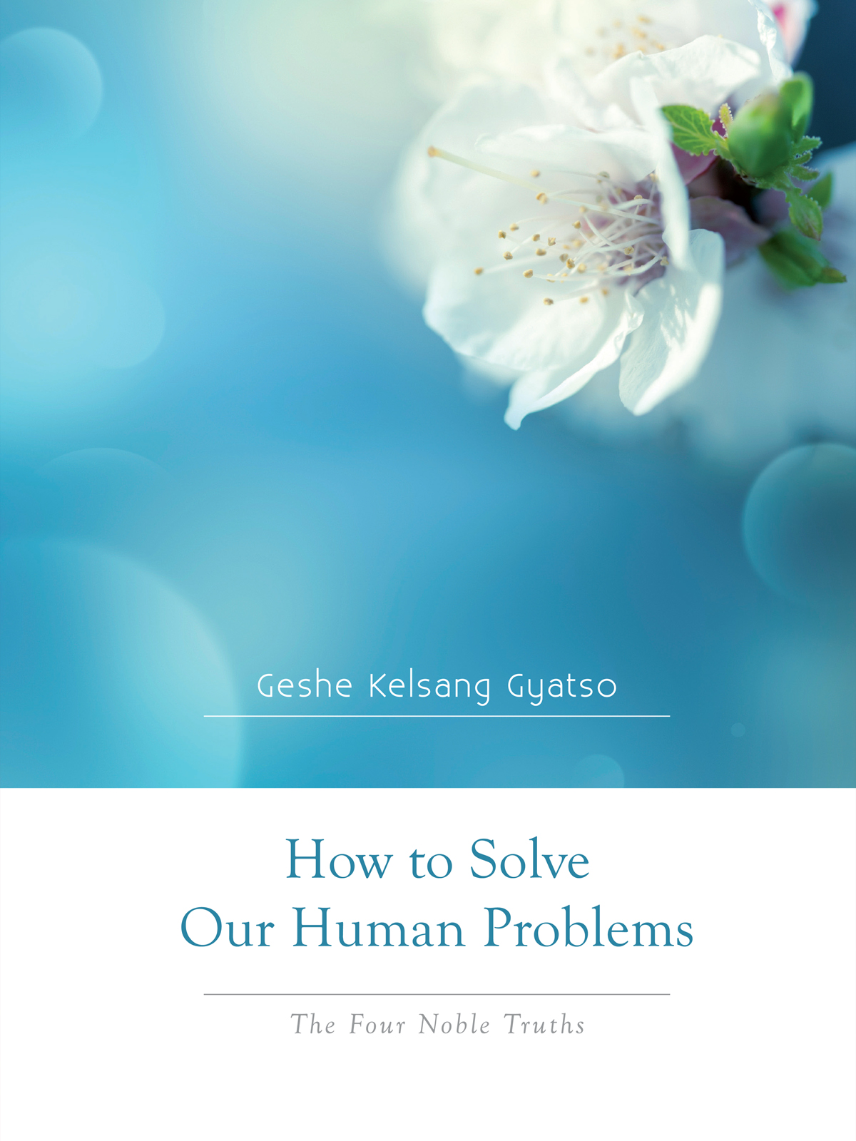 How to Solve Our Human Problems – front cover, showing Buddha White Tara