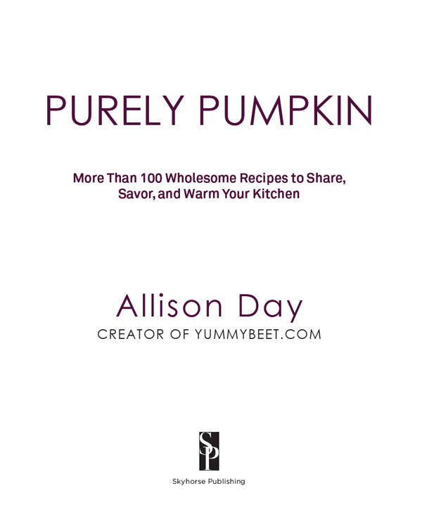 Title Page of Purely Pumpkin