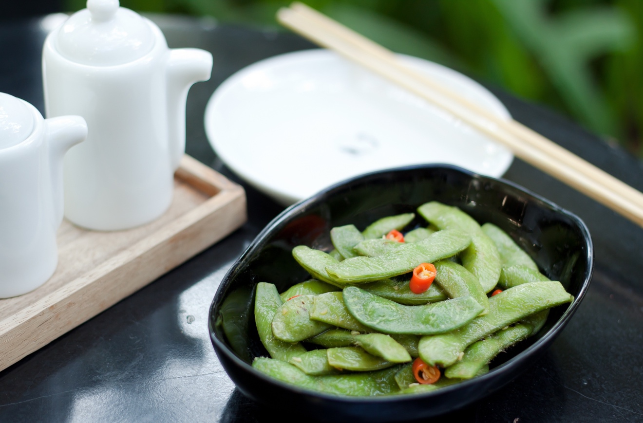 A close up of a bowl of food on a table Description automatically generated