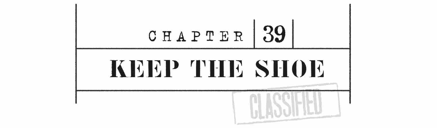 CHAPTER 39 Keep the Shoe