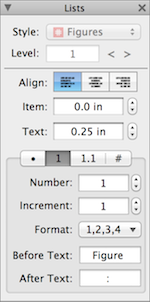 **Figure 23:** Your list style definition should look something like this.