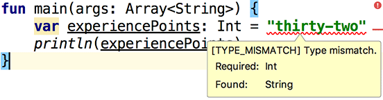 Type mismatch disclosure