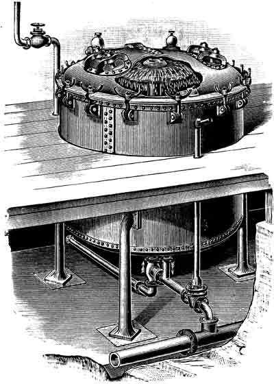 Fig. 4.--Mather & Platt's Low-pressure Bleaching Kier.