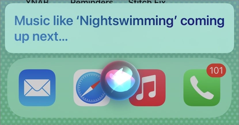 Figure 39: If you’re an Apple Music subscriber, discover songs you might like by asking Siri to play ones similar to what’s playing.