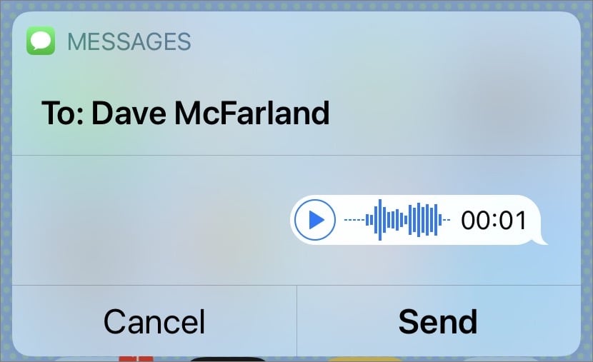 Figure 57: Now you can use Siri to send audio messages from your iPhone, iPod touch, or iPad.