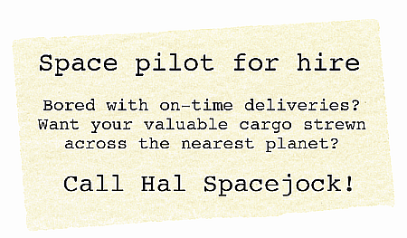 Hal Spacejock Ad