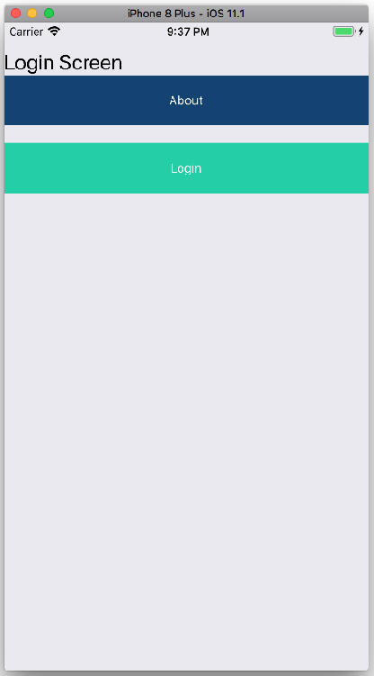 loginScreen.js: Notice how navigation parameters are passed to the `UserNavigator`