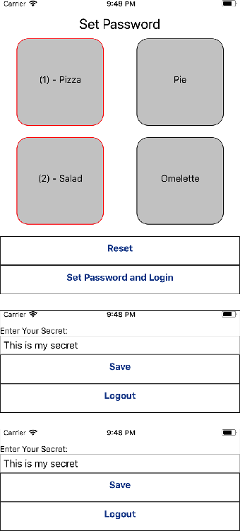 Users pick a sequence of tiles to set a password