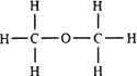 Formula grafica dell'etere metilico.