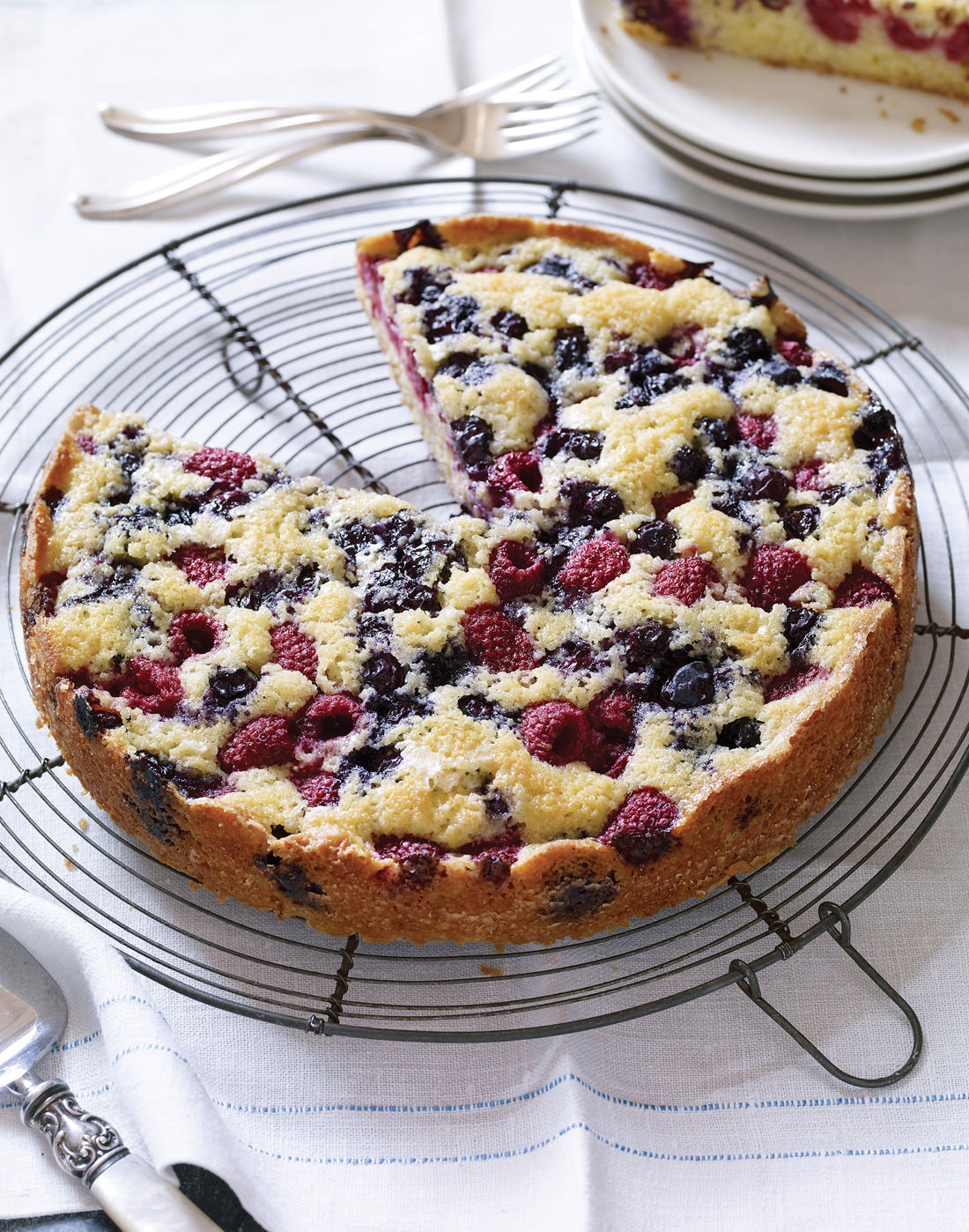 Polenta Berry Cake