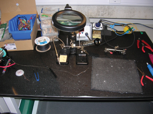 Photo of Soldering station.