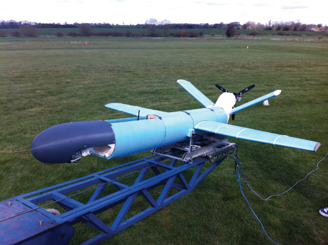 Photo of UAV with undersized wings.