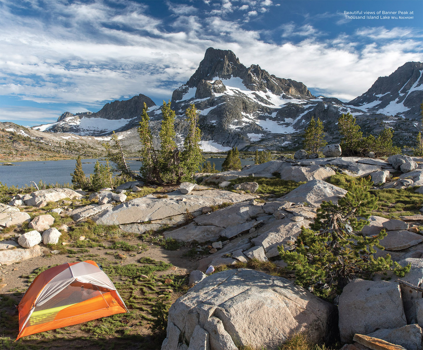 Beautiful views of Banner Peak at Thousand Island Lake Will Rochfort