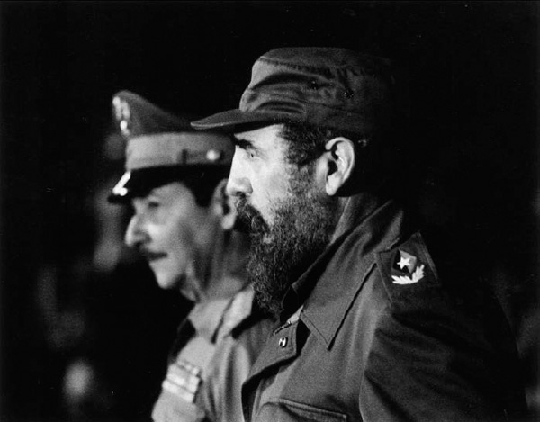 Raúl Castro and Fidel Castro.