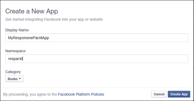 Creating a Facebook application