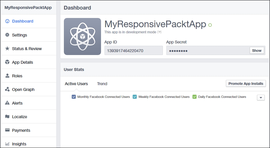 Creating a Facebook application