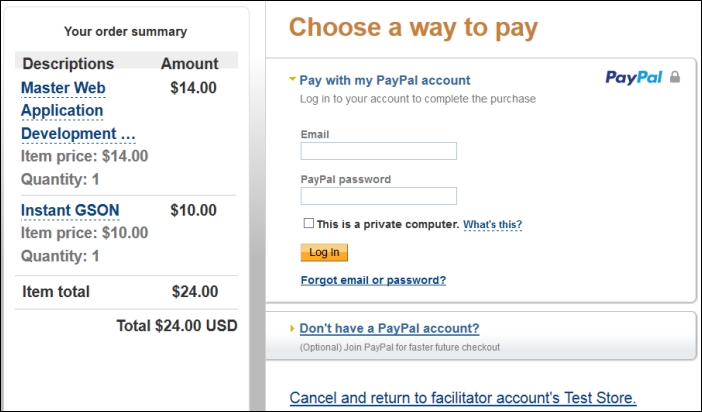 Integrating the PayPal Developer API