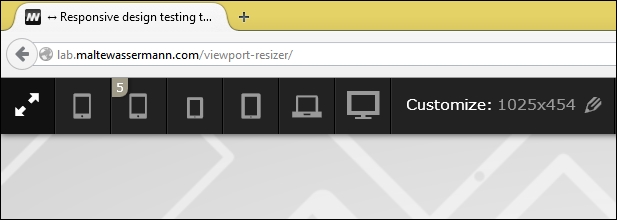 The Viewport Resizer tool