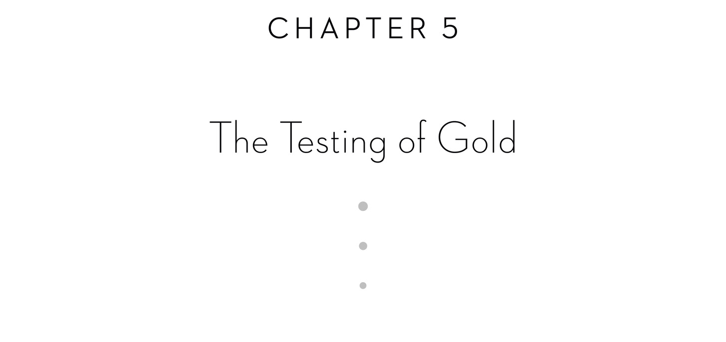 Chapter 5 The Testing of Gold