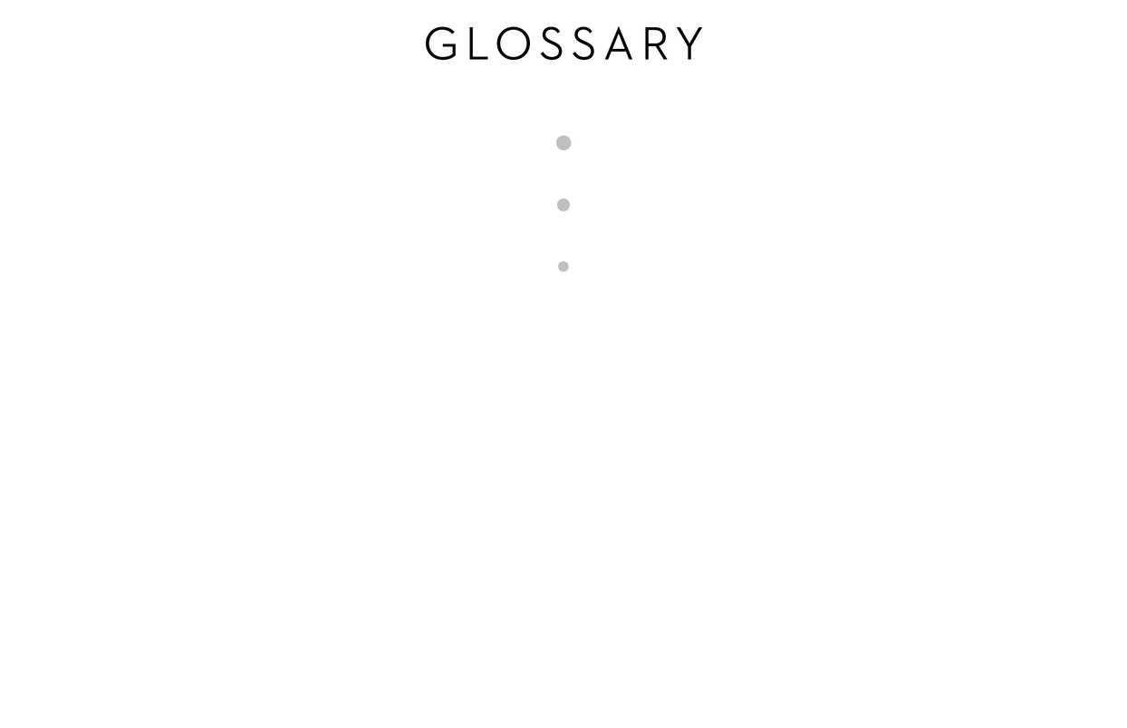 Glossary