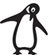 Penguin walking logo