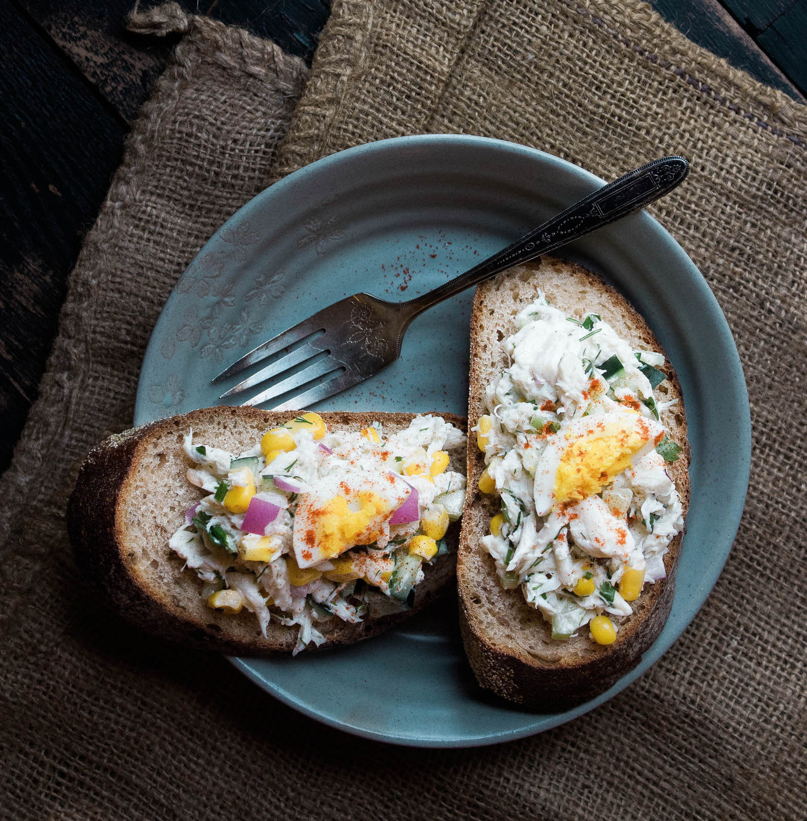 Photo of Crab and Corn Salad.