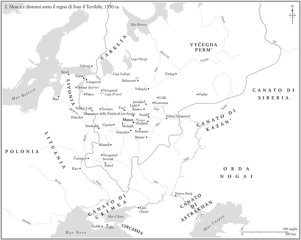 Mosca e dintorni sotto il regno di Ivan il Terribile, 1550 ca.